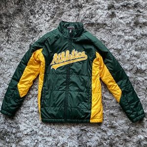 Majestic Oakland A’s Athletics Puffer Coat